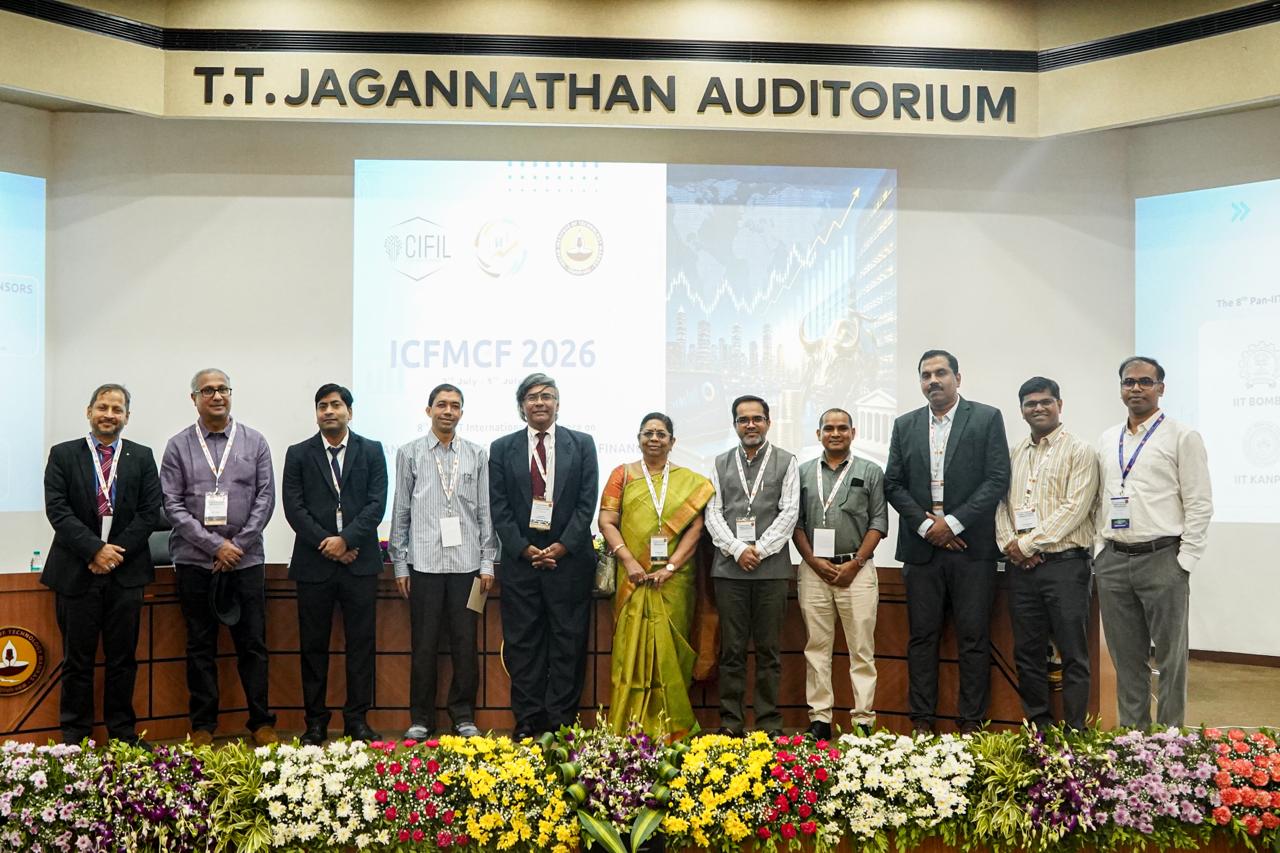 The inaugural panel on stage at the T.T. Jagannathan Auditorium, IIT Madras.